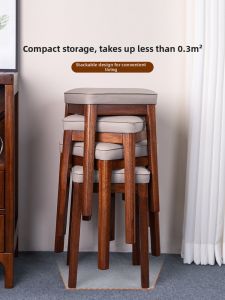 LANJUXIN | Stackable Modern Comfortable Padded Square Stool