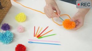 6pcs Plastic Needles Knitting Crochet Hooks Tapestry Wool Yarn Children DIY Sweater Weaving
