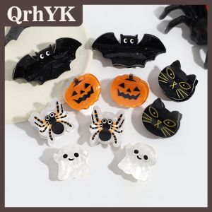 QrhYK Bí Ngô Ma Halloween Chủ Đề Tóc Claw Clip Kỳ Nghỉ Đảng Mũ Nón Móng Vuốt Tóc Cho Tóc Tự Làm Phụ Kiện Tạo Kiểu Tóc