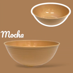 BIN LU 6Pcs Mangkok Bowl Set Sale – Mangkok Plastic Makapal Durable Mangkok Bowl Plastik for Lugaw Plastic Bowls for Soup Big Size Serving Bowl Mixing Bowl & Salad Bowl Set Package Baking Plastic Bowl