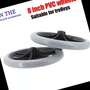 Bánh Xe Thay Thế Cho Xe Lăn Xe Tập Đi Bánh Xe Đặc 8 Inch Chịu Lực Cao Chống Mài Mòn Phụ Kiện Đa Năng Cho Xe Lăn