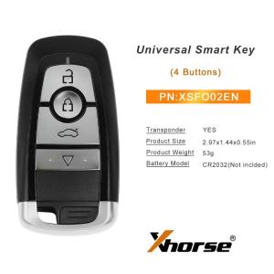 Xhorse | XHORSE XSFO02EN XM38 Chìa Khóa Thông Minh Đa Năng 1/2 Chiếc For.D Style Phiên Bản Tiếng Anh Chìa Khóa Điều Khiển Từ Xa