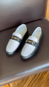 Mens Leather Sole Soft Shoes Business Formal Office Mens Shoes British Style Casual Leather Shoes