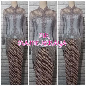 set kebaya wisuda  modern + longtorso dan rok lereng