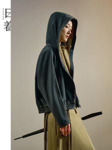 Loose Casual Thick Denim Hoodie Jacket