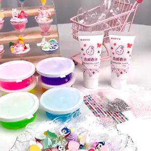 DIY Aiskrim Cup Buih Hiasan Mainan Kanak Kanak Perempuan Set Kraft Tangan Hadiah Comel DIY Imitation Cream Clay Cream Glue Dessert Cup Ice Cream Fruit Girls Toy Gift 手工DIY奶油胶甜甜杯冰淇淋甜点水果儿童女童女生制作材料包女孩玩具礼物 E455