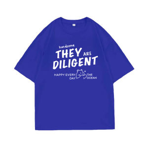 Áo Thun Cotton in Chữ Phong Cách Hip Hop Rộng Rãi Mùa Hè Cho Nam Cổ Tròn Tay Ngắn Chống Khuẩn Thời Trang Thường Ngày