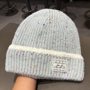 Korean Style Ins Colorful Plush Knitted Hat Womens Autumn Winter Warm Ear Protection Woolen Cap Versatile Face Slimming Cold Hat