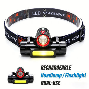 New LED headlights outdoor cob charging head mounted lights night fishing headlights magnet work lights camping head mounted