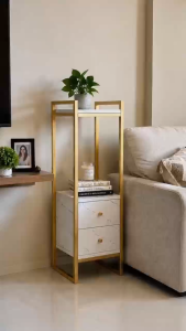 Coffee Table Side Table Sofa Side Cabinet Rack Multi-Layer With Drawers Bedroom Living Roomtable