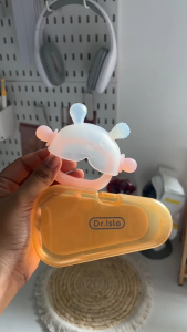 Dr.Isla Baby Teething Silicone Set for Baby with Holder BPA Free Toddler Baby Teether Glue with Storage Box for Over 6 Months Old YJ01