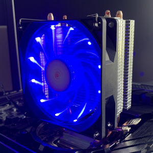 CPU Air Cooler สีฟ้า Ventilador Tower 2 ท่อความร้อน PC หม้อน้ําสําหรับ Intel LGA 1366 1150 1151 1155 1200 1700 2011X79X99 AM5 AM4