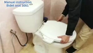 ฝารองนั่งโถสุขภัณฑ์ ฝารองนั่งสุขภัณฑ์กึ่งอัตโนมัติ แบบไม่ใช้ไฟฟ้า รุ่น S001 แบบกันการกระแทก (Soft Close)