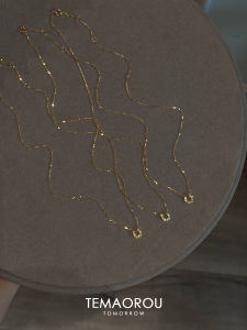 Mini U-Shaped Horsehoe Pendant Necklace S925 Sterling Silver Full of Diamonds Ultra-Thin Luxury Elegant Sweater Chain Jewelry