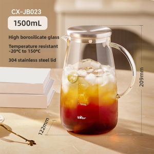 Bear | Large Capacity Glass Water Bottle for Home Use