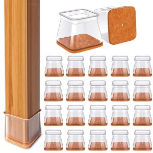 8/16/24 Chiếc Bảo Vệ Chân Ghế Sàn Nhà Bảo Vệ Chân Ghế Bằng Cao Su Silicon Dày Chống Trầy Xước Giảm Tiếng Ồn Cho Sàn Gỗ Cứng