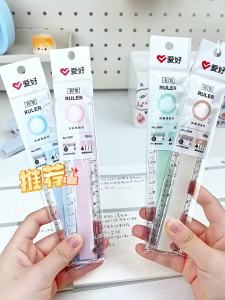 EELHOE | 1Pcs Multifunctional Foldable Ruler Clear Visible Scale 4 Available Colors Portable Stationery for Students Home Study