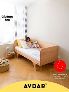 AVDAR | Extra Wide Wooden Baby Crib with Safety Rail Connectable Bedside