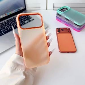 szhaiyu | Luxury Translucent Candy Armor Phone Case For iPhone 18 17 Air 16 15 14 13 12 Pro Max Plus Shockproof Protect Matte Back Cover