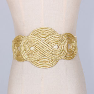 New Arrival Elastic Band Girdle Minimalist Easiest for Match Decorative Skirt Shirt Ethnic Style Girdle Wide Belt Belt for Women