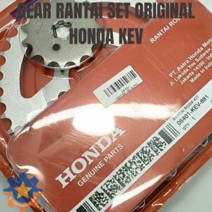 GEAR RANTAI SET KEV MOTOR HONDA SUPRA SUPRA X SUPRA FIT LAMA KUALITAS ORISINIL ASLI AHM GIGI TARING