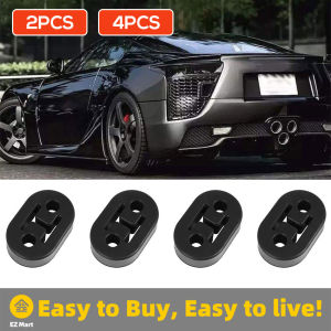 【Fast Shipping】 Holes Rubber Mount Bracket Hangers Universal for Car Auto Muffler Exhaust Tail Pi.pe Useful Exhaust Muffler Pipe Hanger Tail Pipe Hanger Rubber Simple Installation Exhaust-Hanger