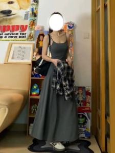 Spring Autumn 2024 New plus Size French Style Strapless Dress Women Slimming Personality Inner Wear Bodycon Long Skirt