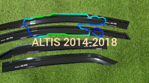 กันสาด คิ้วกันสาด คิ้ว ดำทึบ โตโยต้า อัลติส TOYOTA ALTIS 2014 2015 2016 2017 2018 ใส่ร่วมกันได้ทุกปีที่ระบุ RI