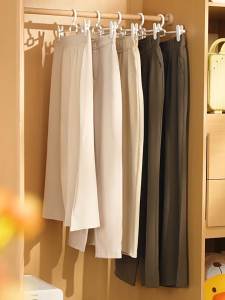 SR99. ECOCO Stackable Pants Hanger Multi-Layer Clothes Rack Non-Slip Trouser Skirt Organizer Space Saving Hook