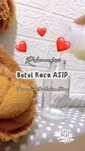 10 PCS Botol Asi 100ml Kaca dengan tutup BPA FREE Kantong Asi / Ice Gel buat stok di kulkas Jamu Jus