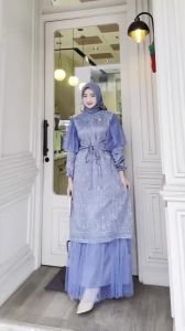 BEST SELLER Aliyah Dress Bahan Silk mix Brukat Premium Gamis Wanita Terbaru Gamis Lebaran Gamis Kondangan Wanita Dress Muslim Wanita Terbaru