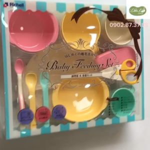 Bộ chén ăn dặm Richell for babies - Hàng nội địa Nhật