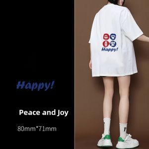 Fashionable Heat Transfer Stickers for Men And Women T-Shirt Decoration Geometric Pattern Fabric Stickers DIY Sewing Accessories