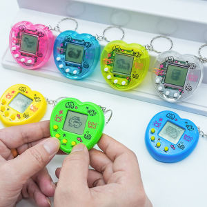 Mini Heart Shaped Electronic Pet Machine Virtual Pet Breeding Game Keychain Toy Portable Gaming Device New Hengwuyu Brand