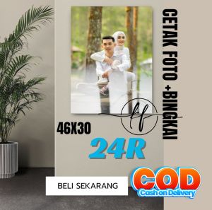 PROMO CETAK FOTO BESAR PLUS BINGKAI (60X40) TERMURAH