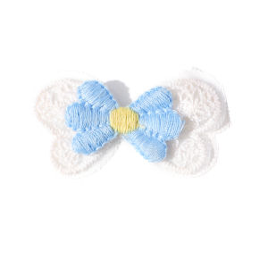 10Pcs 5cm Embroidery Fabric Butterfly Net Yarn Flower For DIY Craft Clothing Supplies Wedding Bride Decoration Gifts Accessory