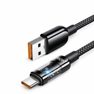 240W USB C Cable Fast Charging Nylon Braided Type C to Type C USB A to USB C for Samsung Huawei Xiaomi iPhone 15 Charging Cord