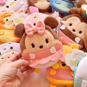 Cartoon Cute Plush Coin Purse Christmas Gift Girls Zip Wallet Mickey Small Wallet Sanrio Key Storage Bag Headset USB Cable Case卡通迷你毛绒零钱包硬币包钥匙包