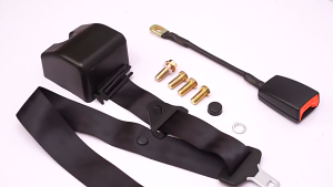 Universal 3 Point Retractable Car Seat Belt Bolt Automatic Safety Strap Buckle