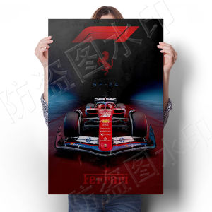 Ferrari F1 Formula Racing Car Poster Decorative Painting University Wall Art Supercar Club Murals Sticker Art Modern Home Decor