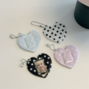 INS Photocard Holder 1 inch ID Photo Storage Display Kpop Idol Photo Card Holder Pendant Keychain Bag Ornaments Fans Gift
