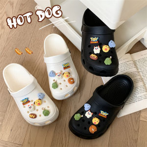 Giày Đế Dày EVA Chống Trượt Dễ Thương Cho Nữ Mùa Hè Đi Biển Đế Bằng Đế Cao Su Thoải Mái Thoáng Khí