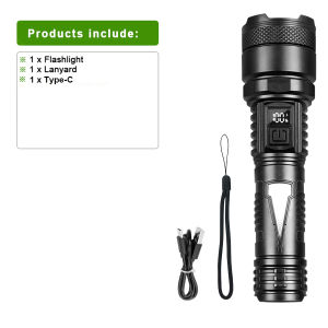 2000000LM Super Powerful Flashlights USB Rechargeable LED Flashlights Military Tactical Flashlight Camping Survival Accessories