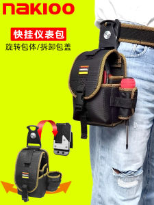 Nakioo Rotate Hanger Instrument Bag Multifunctional Portable Electrician Kit Quick Release Belt Waist Bag Belt Bag