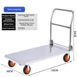 Stainless Foldable Quiet Heavy-duty Hand Truck