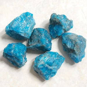 Natural Stone Blue Apatite Raw Minerals Crystal Stones Crystals Rock Healing Reiki Home Decoration Spiritual Products Meditation