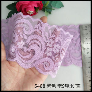 Vải Ren Viền Đàn Hồi Dài Màu Trắng Đen Thủ Công Cho Quần Áo Búp Bê Và Dây Buộc Tóc Vải DIY May Vá Phụ Kiện