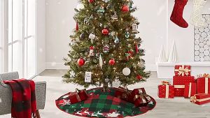 New Christmas tree skirt Christmas decorative supplies Christmas carpet mat Hotel shopping mall window household furnishings