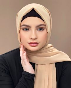 Hijab Instan Zipper Segi Empat Resleting Polycotton Premium / Kerudung Segi Empat Instan Zipper
