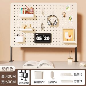 ชั้นวางของแบบตั้งได้สำหรับโต๊ะทำงานแบบไม่ต้องเจาะ ชั้นวางของแบบแขวนสำหรับใส่ของ ชั้นวางของแบบจัดระเบียบสำหรับห้องทำงาน